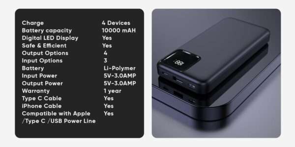 Benz Icon 10000 Mah Power Bank - Image 8