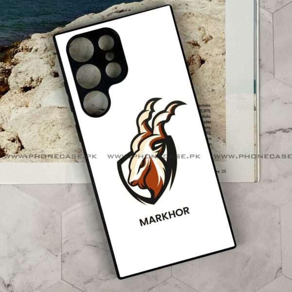 Samsung Galaxy S24 Ultra - Markhor Series - Premium Printed Glass soft Bumper shock Proof Case - Image 4