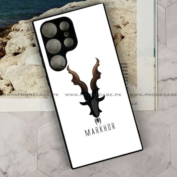 Samsung Galaxy S24 Ultra - Markhor Series - Premium Printed Glass soft Bumper shock Proof Case - Image 2