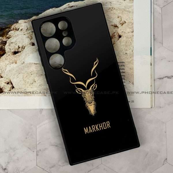 Samsung Galaxy S24 Ultra - Markhor Series - Premium Printed Glass soft Bumper shock Proof Case