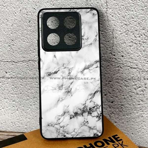 Xiaomi 14T Pro - White Marble series - Premium Printed Glass soft Bumper shock Proof Case - Image 7