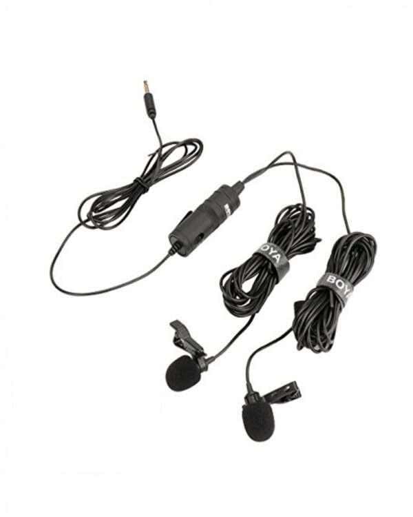 Boya BY-M1DM Universal 2-Person Dual Omnidirectional Lavaliere Microphone for Cameras, Smartphones, Tablets, Computers, Recorders & More - Image 4