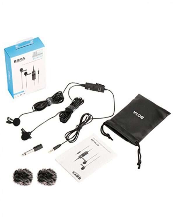 Boya BY-M1DM Universal 2-Person Dual Omnidirectional Lavaliere Microphone for Cameras, Smartphones, Tablets, Computers, Recorders & More - Image 3